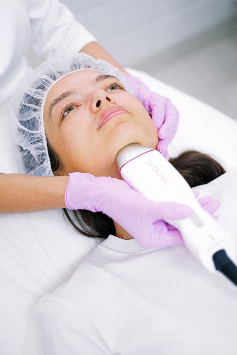 A Woman Undergoing Skin Treatment